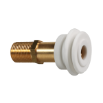 Raccord d’entrée avec joint en caoutchouc pour urinoirs avec arrivée d’eau arrière