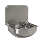 Évier mural en acier inoxydable