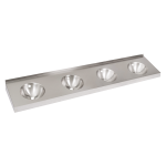 Lave-mains mural en acier inoxydable (4 postes de lavage)