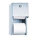 Porte-papier toilette en acier inoxydable, finition brossée