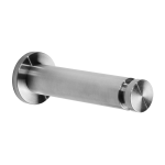 Patère en acier inoxydable, 100 mm, brossée