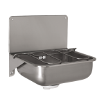 Évier mural en acier inoxydable