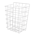 Corbeille à déchets murale en fil d'acier