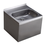 Lave-mains mural en acier inoxydable