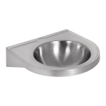 Lave-mains mural en acier inoxydable pour personnes handicapées