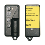 Télécommande pour le réglage des paramètres des unités de chasse radar, des commandes piézo et des dispositifs de chasse thermique