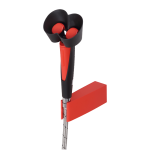 Douche oculaire manuelle avec deux têtes de pulvérisation et support mural