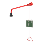 Douche corporelle murale avec déclencheur de démarrage et pommeau auto-nettoyant