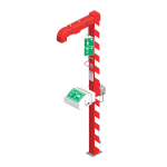 Douche extérieure autonome pour le corps et les yeux avec déclencheur de démarrage et chauffage, jusqu'à -20°C max.