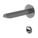 Ensemble de robinet de lavabo mural automatique en acier inoxydable pour montage ultérieur, brossé, 6 V