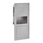 Lave-mains multifonction en acier inoxydable antivandale, montage frontal