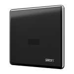 Unité de chasse d'eau pour urinoir à infrarouge avec boîtier de montage, noir, 6 V