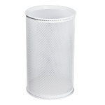 Poubelle ronde, couleur blanche, 28,5 l