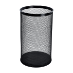 Poubelle ronde, couleur noire, 28,5 l