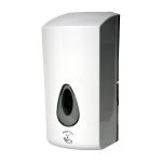 Distributeur automatique de désinfectant liquide avec pulvérisation, volume 1 l, plastique ABS blanc