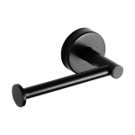 Porte-papier toilette en acier inoxydable, finition noire mate