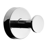 Porte-manteau en acier inoxydable, finition polie