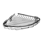 Étagère d'angle en acier inoxydable, finition polie