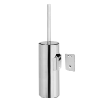 Brosse de toilette en acier inoxydable, finition polie