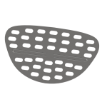 Crépine en acier inoxydable pour urinoir Chic