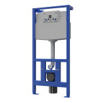 Châssis de montage avec réservoir encastré pour WC suspendus, pour installation sur mur en plaques de plâtre et en brique