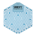 Grille d'urinoir en plastique couleur bleue - parfum fleur de coton