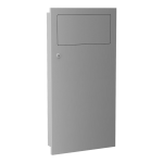 Poubelle encastrée en acier inoxydable