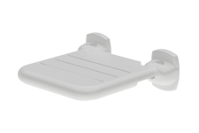 Siège de douche en vinyle, mural, rabattable