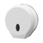Distributeur pour grandes bobines de papier toilette, matériau plastique ABS blanc