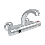 Mélangeur thermostatique mural, entraxe d'alimentation en eau 150 mm, 9 V