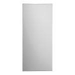 Miroir anti-vandalisme en acier inoxydable à coller (900 x 400 mm)