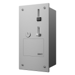 Monnayeur à pièces et jetons encastré pour ouverture de porte, 24 V CC