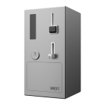 Distributeur de pièces et de jetons pour l'ouverture de porte avec module GSM, 24V CC