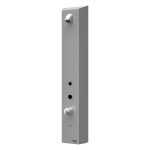 Panneau de douche à jeton RFID en acier inoxydable, avec mitigeur pour eau froide et chaude, 24 V CC