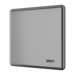 Unité de chasse d'eau à commande temporelle, finition brossée, 230 V AC