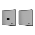 Unité de chasse infrarouge pour un groupe d’urinoirs, finition brossée, 230 V AC/50 Hz