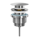 Bonde de lavabo à poussoir