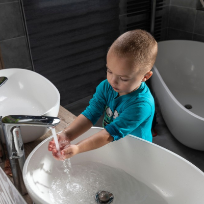 Automatic Faucet and Shower Sanitary Flush for Legionella Prevention