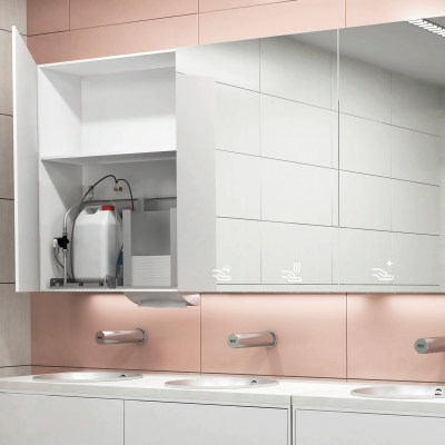 Modules derrière les miroirs : design épuré, solution intelligente