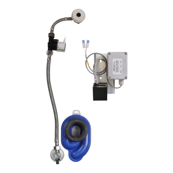 Radar flushing unit on the mounting rail for urinal Roca Zoom / Inker, 6 V