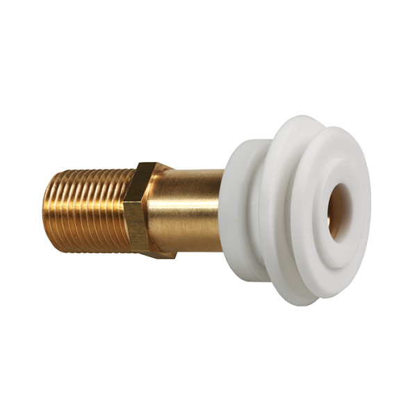 Raccord d’entrée avec joint en caoutchouc pour urinoirs avec arrivée d’eau arrière