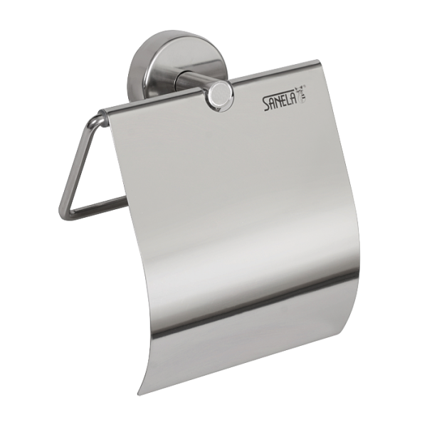 Porte-papier toilette en acier inoxydable, finition polie