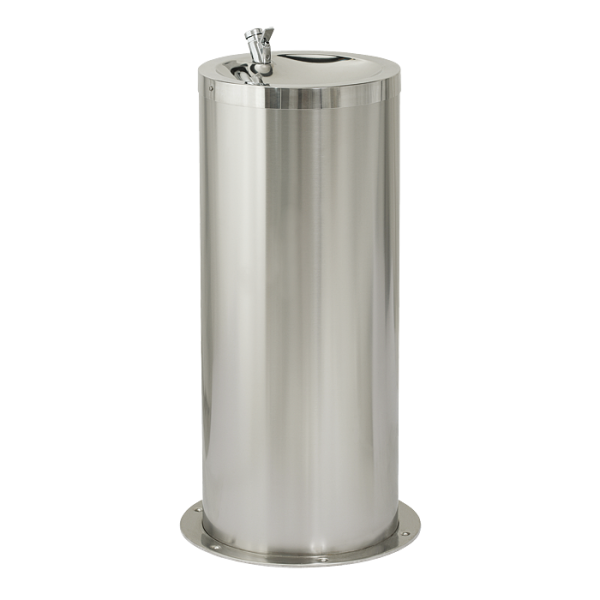 Fontaine à boire sur pied en acier inoxydable, hauteur 800 mm