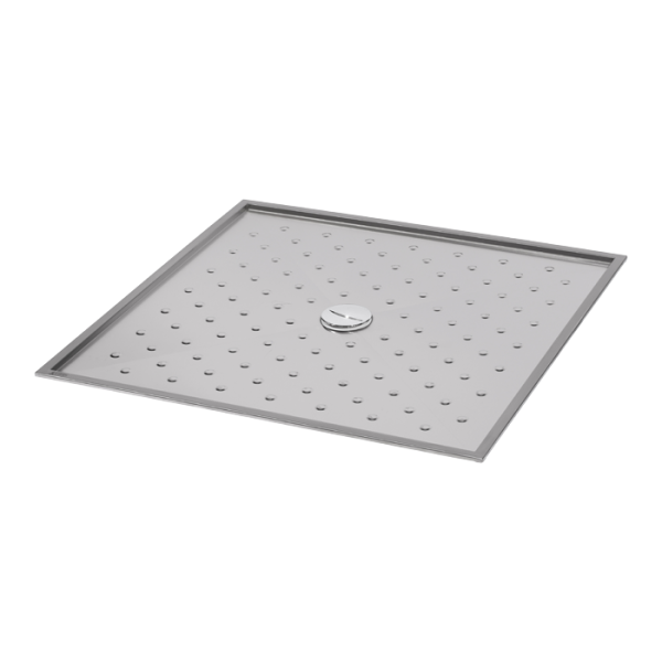 Receveur de douche en acier inoxydable 900 x 900 x 15 mm