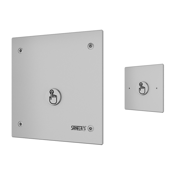 Unité de chasse d'eau WC à piézo anti-vandalisme avec commande à distance, 24 V CC