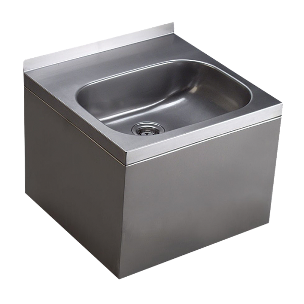 Lave-mains mural en acier inoxydable