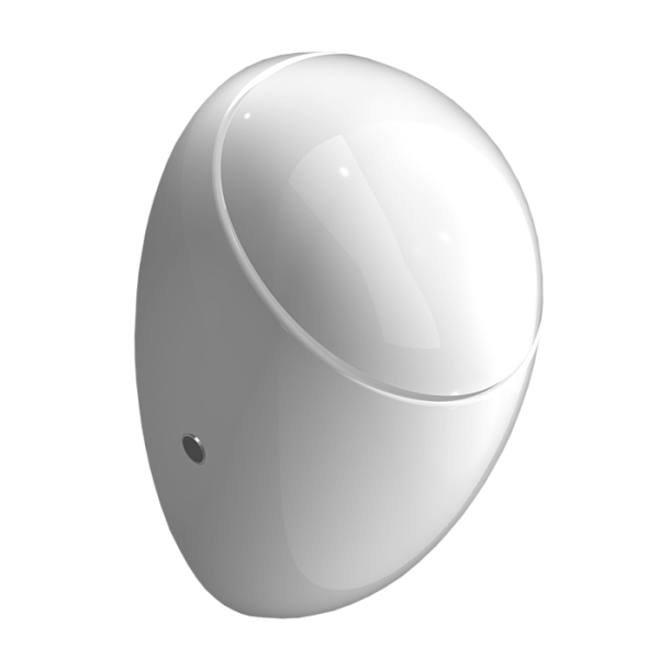 Urinoir Alessi avec couvercle, unité de chasse radar et alimentation intégrée, 230 V CA