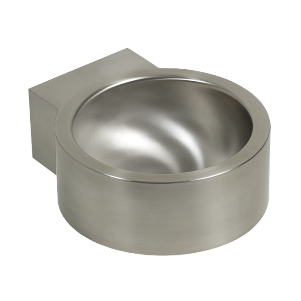 Lave-mains mural en acier inoxydable