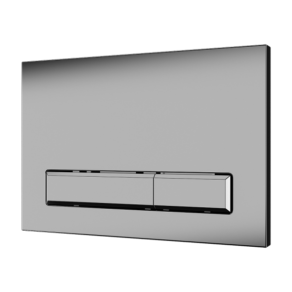 Unité de chasse d'eau mécanique pour systèmes d'installation SLR 21, chrome brossé