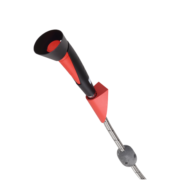 Douche oculaire manuelle avec une tête de pulvérisation et support mural intégré